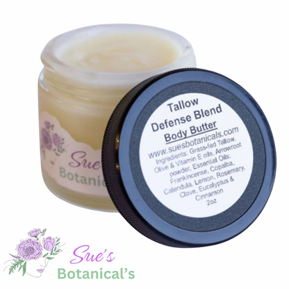 Tallow Defense Body Butter

All Natural skincare, extra hydration, organic skincare , moisturizer, Natural skincare, skin hydration, helps rosacea, helps acne, reduces wrinkles, reduces fine lines, organic skincare, Beef Tallow Skincare