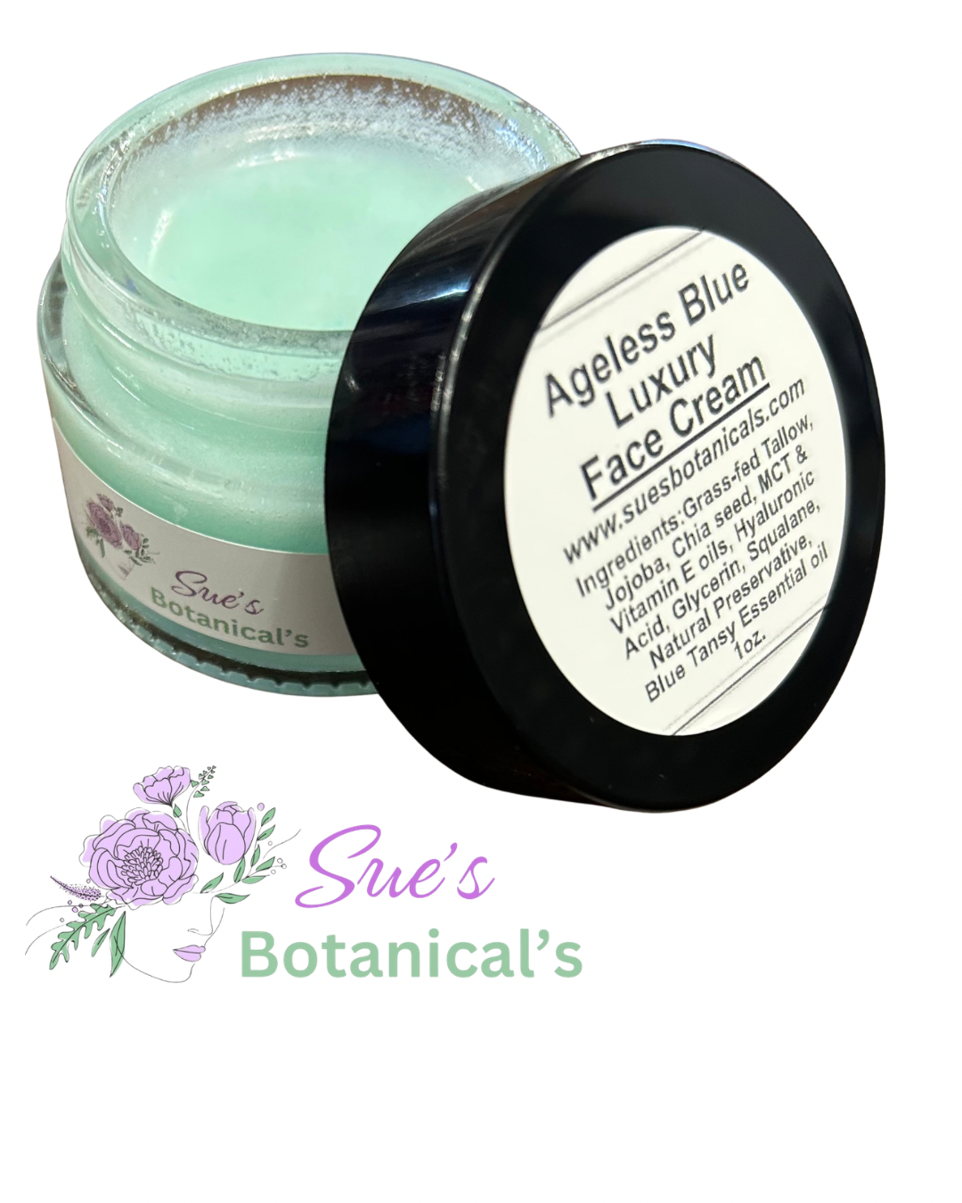 Ageless Blue Luxury Face Cream

All Natural skincare, extra hydration, organic skincare , moisturizer, skin hydration, helps acne, reduces wrinkles, reduces fine lines, organic skincare, Beef Tallow Skincare