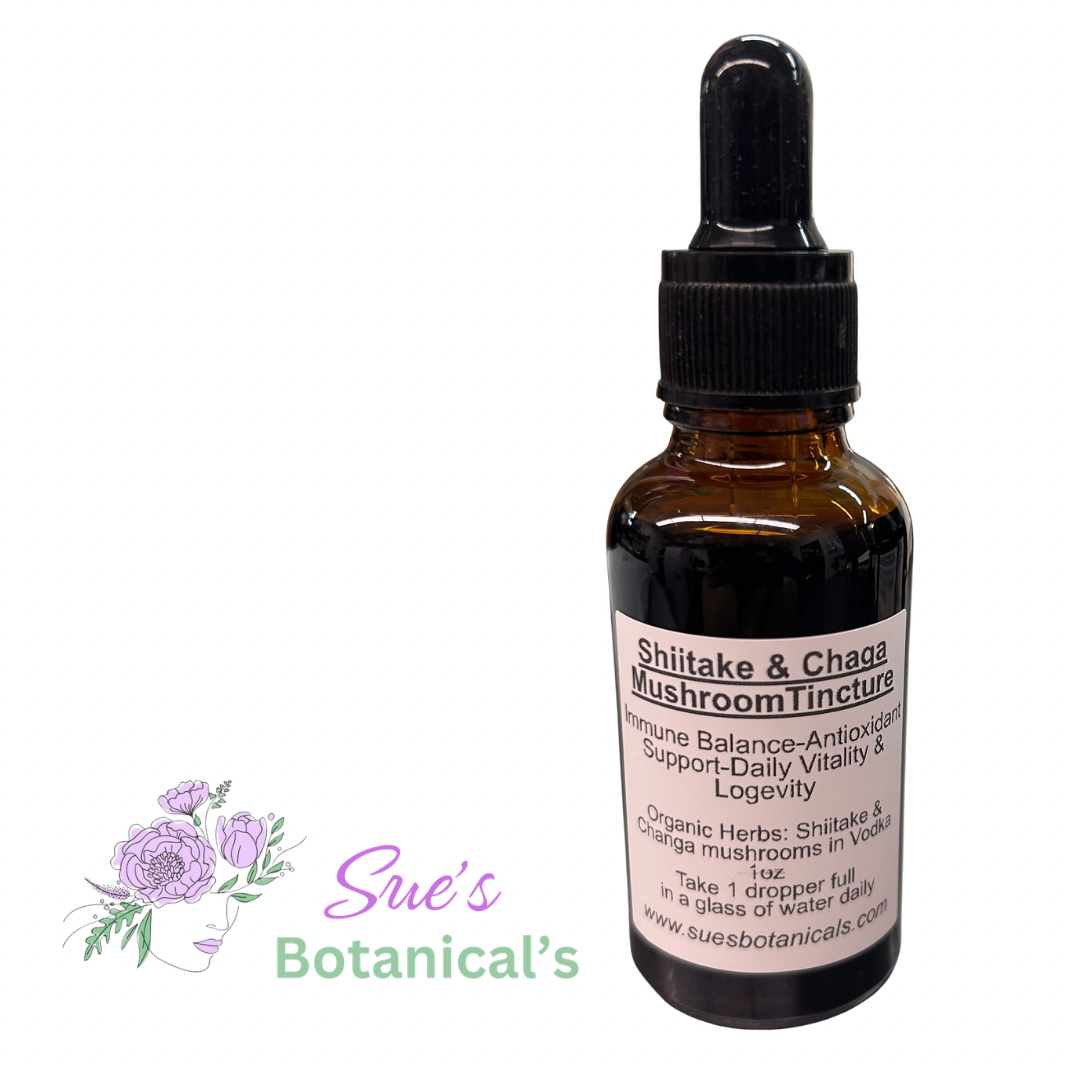 Shiitake & Chaga mushroom tincture 

All natural skincare 