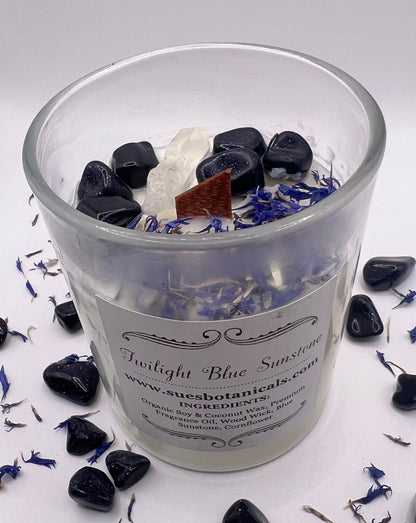 Twilight Blue Sunstone Candle 5oz