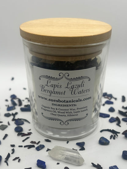 Lapis Lazuli Bergamot Waters Candle 5oz