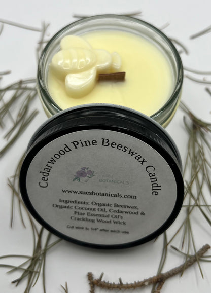 Cedarwood Pine Beeswax Candle 4oz