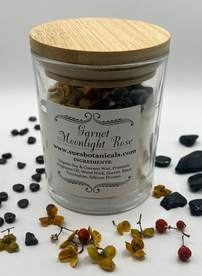 Garnet Moonlight Rose Candle 5oz