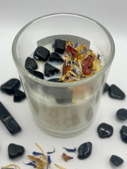 Sandalwood Black Cardamom Obsidian Soy & Coconut Wax Candle 5oz