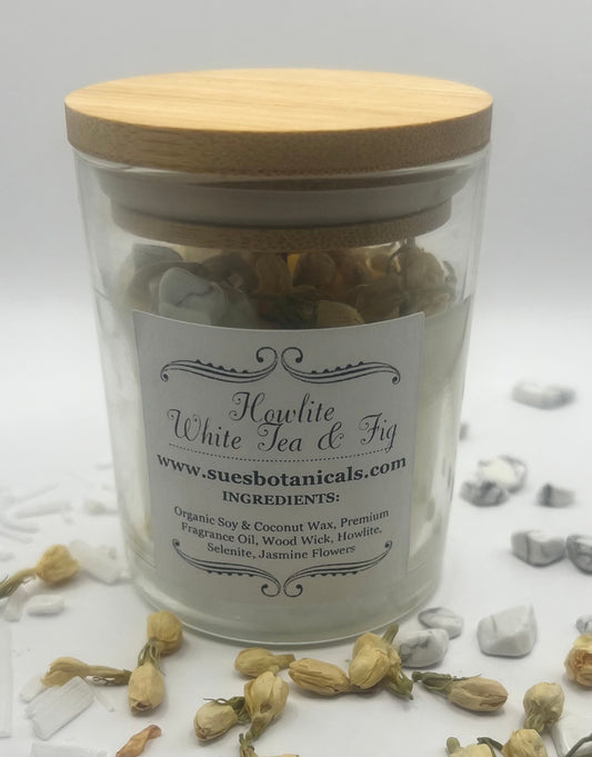 Howlite White Tea & Fig Candle 5oz