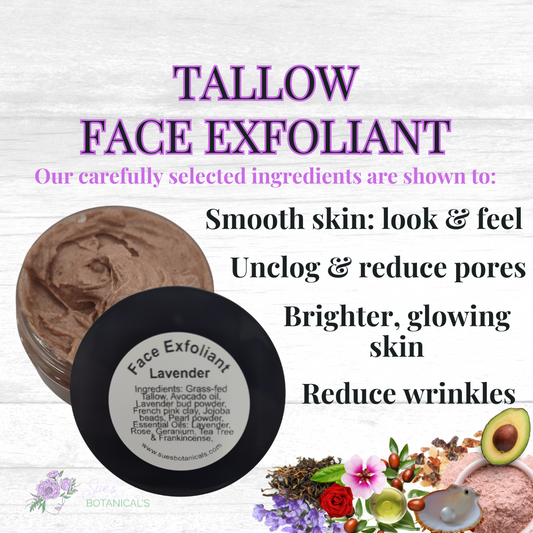 Lavender Tallow Face Exfoliant