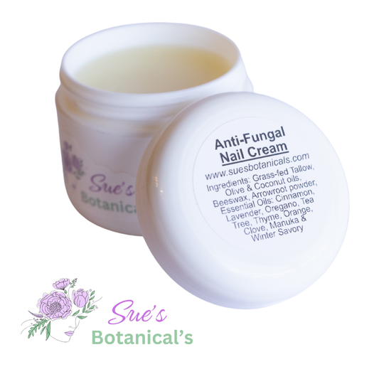 Tallow Anti-Fungal Nail Cream

All Natural skincare, extra hydration, organic skincare , moisturizer, Natural skincare, skin hydration, helps rosacea, helps acne, reduces wrinkles, reduces fine lines, organic skincare, Beef Tallow Skincare