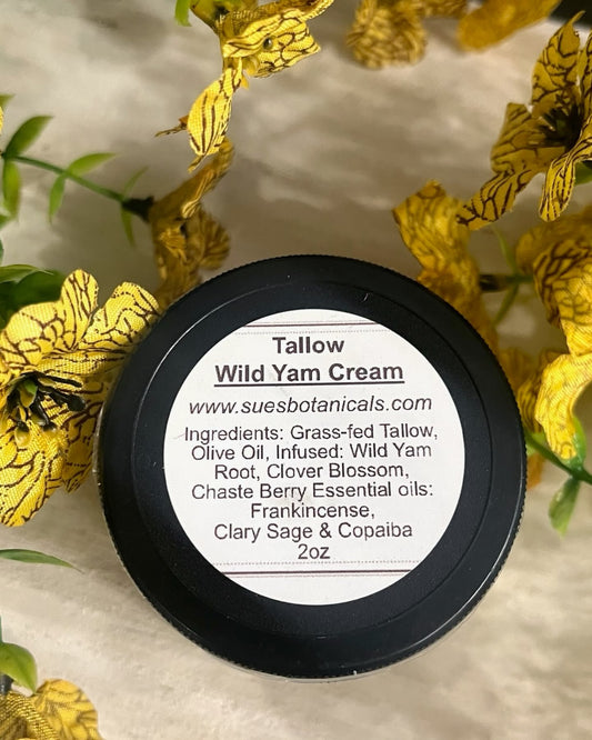 Tallow wild yam cream
Balance hormones, Natural skincare, helps acne, helps eczema, help psoriasis, helps wrinkles, hydrates skin, organic skincare 

All Natural skincare, extra hydration, organic skincare , moisturizer, Natural skincare, skin hydration, helps rosacea, helps acne, reduces wrinkles, reduces fine lines, organic skincare, Beef Tallow Skincare
