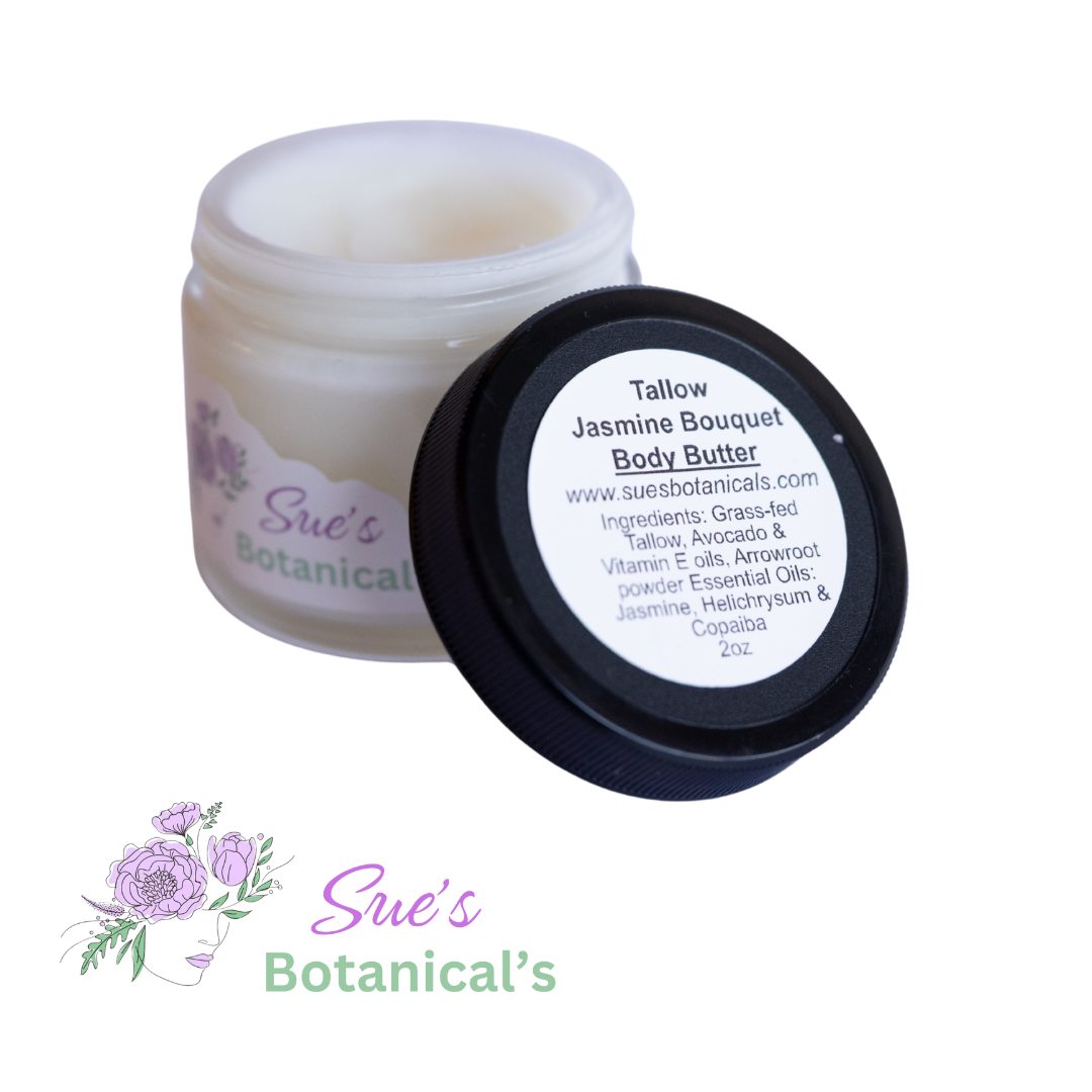 Tallow Jasmine Body Butter

All Natural skincare, helps acne, helps eczema, help psoriasis, helps wrinkles, hydrates skin, organic skincare 

Natural skincare, helps acne, helps eczema, help psoriasis, helps wrinkles, hydrates skin, organic skincare, beef tallow skincare 