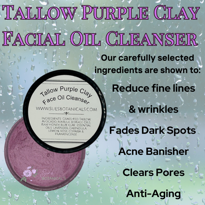 Tallow Purple Clay Facial Oil Cleanser